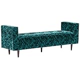 arne ベンチ ベンチソファー ソファ 肘付き 幅164 奥行き48 座面高40 日本製 背もたれなし Baggy DA 2×6 モケット ミカエル柄 ブルーグリーン