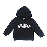 [FERE8890] ボーイズ パーカー プルオーバー アルファベット プリント 純色 シンプル 1～4歳 男の子 カジュアル 誕生日 プレゼント ブラック 80# 適合身長約80CM