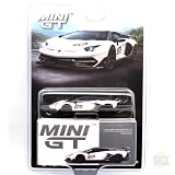 MINI GT 1:64スケール - LAMBORGHINI AVENTADOR SVJ 63 (BIANCO ASOPO) - ランボルギーニ アヴェンタドール SVJ 63 (ビアンコ・アソポ) ブリスターパッケージ MGT00842-BL [並行輸入品]