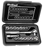 Blackhawk By Proto 3816-MS 6 Point Drive Fractional and Metric Set, 3/8-Inch, 16-Piece [並行輸入品]