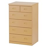 イトーキ 2015年モデル ジョイカラー チェスト たんす 5段 HZ-CM54 ライトブラウン