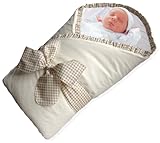 Baby Wrap - Swaddle - Baby Blanket - by BUNDLEBEE - Built In Removable Cushion for Neck and Back Sup
