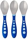 NUK Gerber BPA Free Graduates Kiddy Cutlery Spoons, 3 Pack, Neutral by NUK