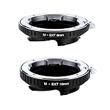 K&F Concept レンズマウントアダプター KF-MM8/10 (ライカMマウント接写リングセット） 8mm / 10mm
