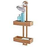 InterDesign シャワーラック 風呂 バスルーム 2段 Formbu ナチュラルバンブー 86352EJ