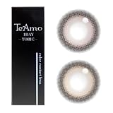 カラコン 乱視用 【1箱】 1day カラーコンタクト ワンデートーリック ティアモ TeAmo 15.0mm 1DAY ティアモ【1箱10枚入り】ジェリアベージュ CYL-1.25/AX180_-3.25