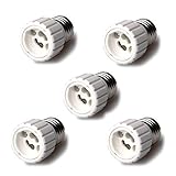 Hommy E27にGU10ランプの電球ベースソケットコンバータアダプタ　5パック