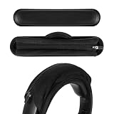 Geekria ヘッドバンドカバー + パッド セット HyperX, TurtleBeach, レイザー Razer, スティールシリーズ SteelSeries, ロジクール Logitech, コルセア Corsair に対応 ヘッドホンパッド Cooling-gel Pad (ブラック/M)