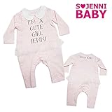 (ジェニィベビー)JENNIBABY 丸襟ウエストチュール付きロンパース/80cm