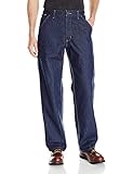CarharttメンズFlame Resistant署名Denim Dungaree カラー: ブルー