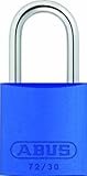 ABUS 72/30 KD Safety Lockout Aluminum Keyed Different Padlock Blue [並行輸入品]