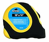 Task Tools 02225 16-Feet by 3/4-Inch Tuf-E-Nuf Tape Measure with Rubber Case [並行輸入品]