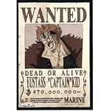 Amazon New 麦わらストア 限定 ワンピース 海軍発行公式手配書 シャンクス 赤髪 サイズ 約4mm 298mm アニメ 萌えグッズ 通販