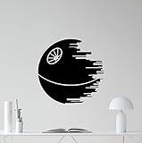 Deathスター壁デカールStar Wars Galaxy Empire Planet引用壁デカールビニールステッカー子供壁アートデザイン寝室子供部屋壁装飾ステンシルMural 69bar