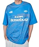 [ウィゴー] 半袖Tシャツ フォト ゲーム グラフィック Tシャツ 半袖 服 夏服 トップス メンズ M ブルー