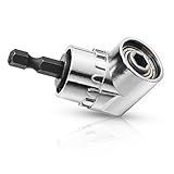 アングルドライバー ドリル 直角 ドリルビット ドリルビット アングルエクステンション ドリル用ビットアダプター ドライバーソケットアダプター（105°）