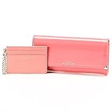 ビバユー（バッグ＆ウォレット）（VIVAYOU） エナメル調合皮フラップ長財布【ピンク/**】