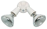 Heath Zenith SL-5401-WH Non-Motion Sensing Twin Flood Security Light, White [並行輸入品]