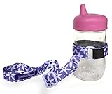 BooginHead SippiGrip お出かけにピッタリ おもちゃ・ベビーボトル用ホルダー(Purple Daisy)