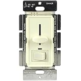 Enerlites 50321 Slide Dimmer白熱three-way 700 W W /スイッチ& LEDインジケータ、アーモンド