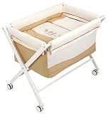 Naf Naf Mini-Cot with Crib-style Stand and Textiles (Quack, Beige) by naf naf