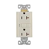 Eaton GFCI Self-Test 20A -125V Duplex Receptacle with Standard Size Wallplate, Almond [並行輸入品]