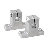 2xSK12 SC12UU 12ミリメートル リニア レール シャフト サポート F XYZ テーブル CNC ルータ フライス