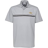 NCAA Georgia TechメンズWhitfield Engineered Chestストライプポロ、Ice、スモール