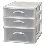 アイリスオーヤマ チェスト 小物 幅27.5×奥行35.4×高さ31.3cm ホワイト/クリア KCA-421