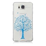 UNEXTATI Galaxy Alpha 用 ケース 耐衝撃 高品質 TPU ハード カバー 超薄型ケース 全面保護 脱着簡単 クリア 透明 Samsung Galaxy Alpha G850カバー