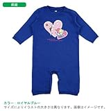 BabyChips アリスWorld_白(名入れ長袖ベビーロンパース) 80 ロイヤルブルー