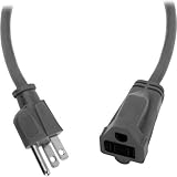 Watson 6 ft AC Power Extension Cord 16 AWG (Gray) [並行輸入品]