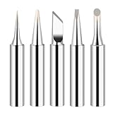 MANJIAMEI 5個セット はんだごて先 無鉛はんだごてチップ (I+B+K+2.4D+3C) シリーズ 交換用 はんだ接合 はんだ付け用 ステーション用 4mmx41mm