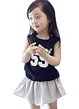 Plus Nao(プラスナオ) ノースリーブワンピース ドッキングワンピース ミニワンピース 子供服 女の子 女児 キッズ KIDS 小学生 可愛い ガー ブラック 110