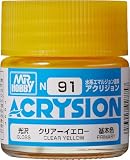GSI クレオス(GSI Creos) GSIクレオス アクリジョンカラー クリアーイエロー 光沢 10ml 模型用塗料 N91
