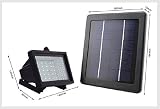【 電気代 0 】 防滴 LED ソーラー ライト 日中 充電 夜間 自動 点灯 簡単 設置 防犯 庭 工場 作業場 学校 駐車場 エクステリア MI-LSL (LED：40灯, ライトカラー：ホワイ