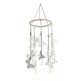 Roser Life Mobiles Handmade Hanging Mobile Silver Grey Butterfly Decor (Pack of 1)【クリスマス】【ツリー】 [並行輸入