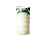 会津本郷焼　窯元･流紋焼 ゴロ助花瓶 白マット (大(φ8.7cm×H24.0cm))