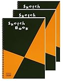 【3冊セット】スケッチブック マル マン 図案シリーズ A4 画用紙 S131