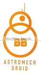 4インチBB - 8 Astromech bb8 Droid Star Wars Episode VII 7 The Force Awakens取り外し可能な壁デカールステッカーアートホームデコレーシ