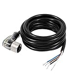 DealMux M12 2m Female Right Angle 4Pin Connector Aviation Socket Electrical Cable w LED Light