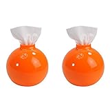 1stモール トイレ用 モダンボール 2台セット トイレットペーパーボックス (オレンジ) ST-MODABALL-OR