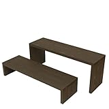 Welcome wood ウッドステージ902LM-UB ２段ワイドタイプ 色はUB アンバーブラウン 【完成品】 組み立てる必要なし。 個別に移動できるのでとっても便利。