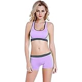 Amazon スポーツブラジャーショーツセット Lbs 03b ヨガウェア スポーツブラ インナー ブラジャー 通販