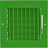 6"w X 6"h ADJUSTABLE AIR SUPPLY DIFFUSER - HVAC Vent Duct Cover Sidewall or Cieling - Grille Registe