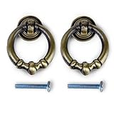 SODIAL(R) 3ペアのキャビネットプルハンドル　ノブ　ビンテージなキャビネット　引き出し　ドレッサー　キャビネットプルハンドル