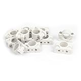 uxcell　パイプクランプ　20mm径　スクリューマウント　水道パイプ　プラスチック　12個