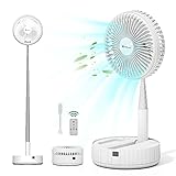 AiHom 折りたたみ扇風機 伸縮式 フロアファン ポータブル リビング 扇風機 2021年最新型 空気循環 卓上扇風機自動首振り USB充