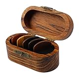 ギターピック 指を痛めない ギターピックホルダーケース ポータブル ギターピックボックス 紛失を防ぐ 5枚入 弦楽器