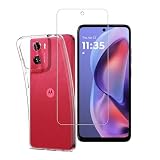 Moto G05 フィルム+ Moto G05 ケース【1枚ガラスフィルム+ 1枚ケース 】【日本旭硝子製】モトローラ モトg05 5G 保護フィルム 耐指紋 撥油性 反射低減 飛散防止処理 Fmoto g05 5G 用の ケース 透明 TPU素材を使用し耐衝撃 シリコン 薄型 軽量 傷防止
